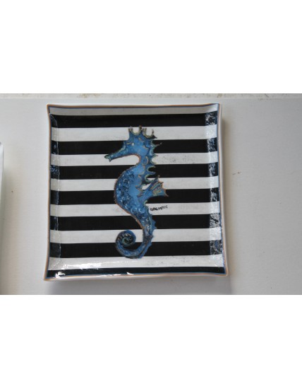 RP06000020 ASSIETTE EN VERRE DE MURANO 21*21 cm