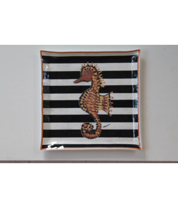 RP06000020 ASSIETTE EN VERRE DE MURANO 21*21 cm