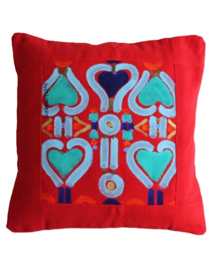Coussin d'intérieur rouge, 40*40