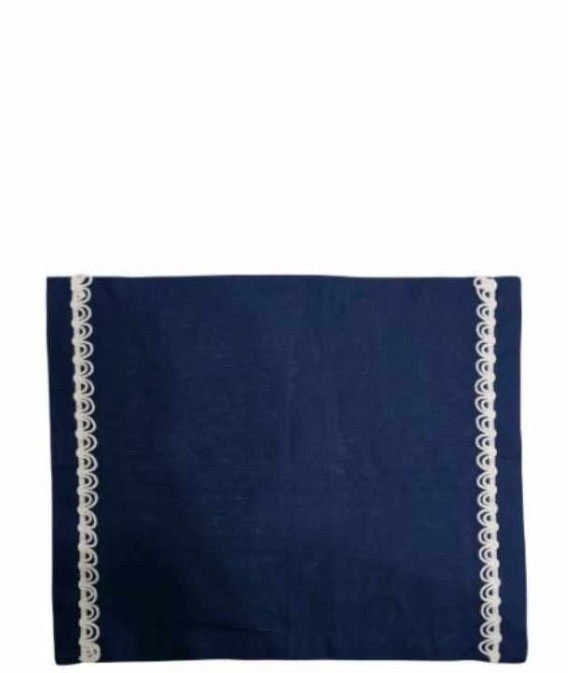 DT06020001 TOVAGLIETTA LINO BLU 40*50 CM