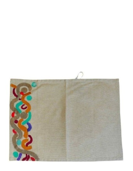 DT06010010 SET DE TABLE PEINT AVEC BRODERIE 40*50 CM