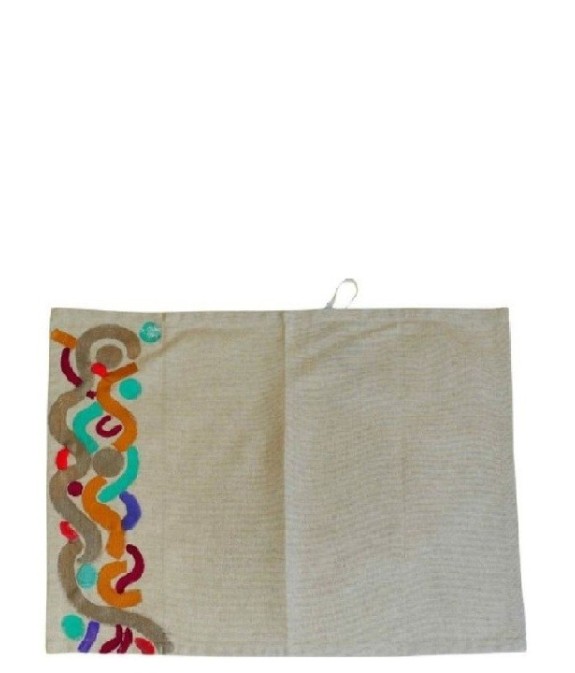 DT06010010 TOVAGLIETTA DIPINTA CON RICAMO 40*50 CM