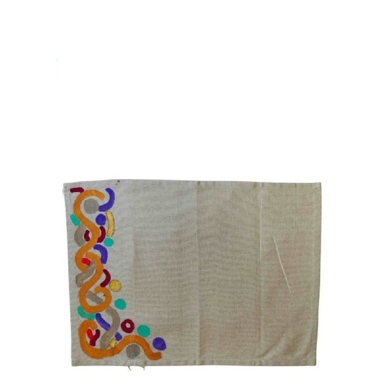 DT06010020 TISCHSET BEMALT MIT STICKEREI 40*50 CM