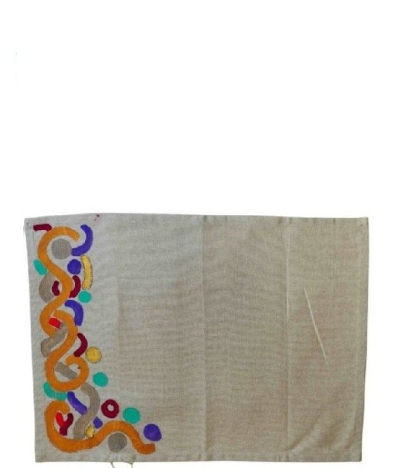 DT06010020 TISCHSET BEMALT MIT STICKEREI 40*50 CM