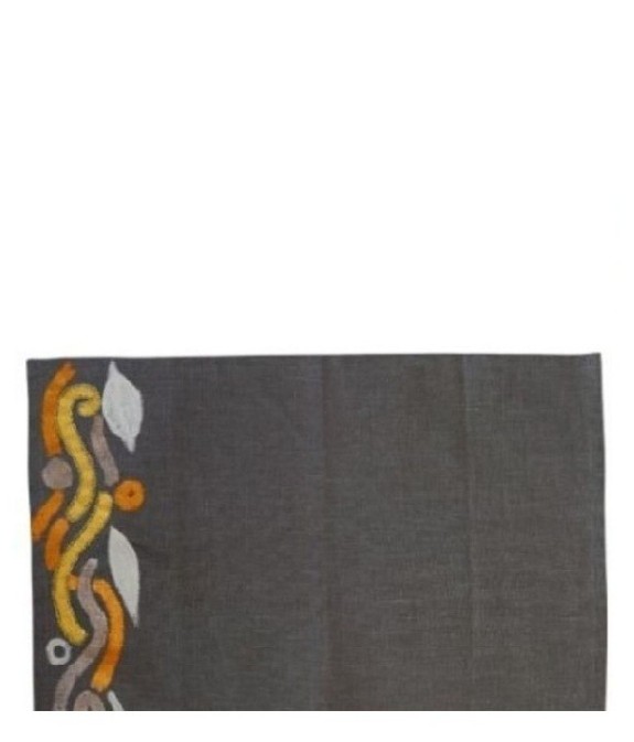 DT06010001 SET DE TABLE PEINT AVEC BRODERIE 40*50 CM